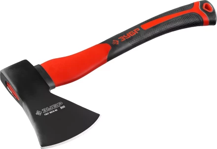 Топор ЗУБР "МАСТЕР" кованый с двухкомпонентной стеклопластиковой рукояткой, 0,8кг 2061-08 купить в Екатеринбурге