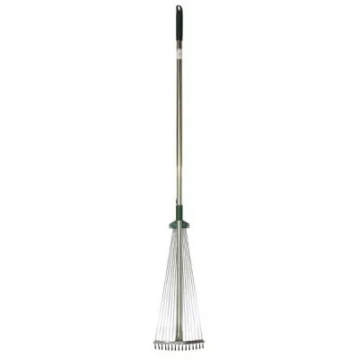 Грабли веерные RACO регулир. с ручк. 1,2 м, 15 кругл. зубц., гальван.покр, 175-550мм 4231-53/743