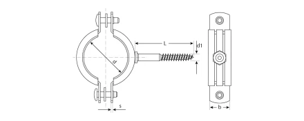 Хомуты трубные с шурупом промфасовка серия ЭКСПЕРТ купить в Екатеринбурге