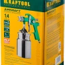 Краскопульт пневматический KRAFTOOL AirKraft, HVLP, с нижним бачком, 1,4мм 06520-1.4 купить в Екатеринбурге