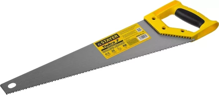 Ножовка универсальная (пила) &quot;Тайга-7&quot;, 450мм,7TPI, закаленный зуб, рез вдоль и поперек волокон, для средн заготовок, фанеры, ДСП,МДФ, STAYER 15050-45_z02 купить в Екатеринбурге