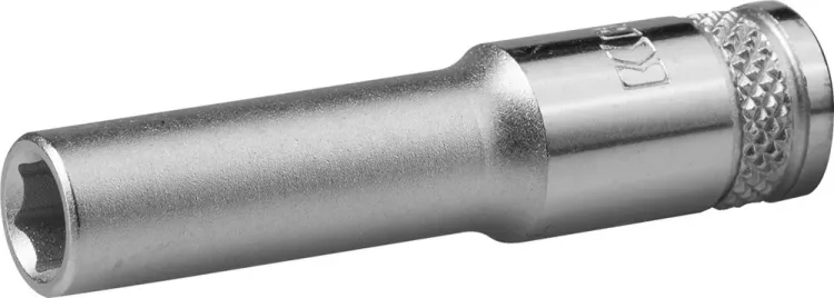 Торцовая головка KRAFTOOL "INDUSTRIE QUALITAT", удлиненная, Cr-V, FLANK, хромосатинированная, 1/4", 7 мм 27817-07_z01 купить в Екатеринбурге