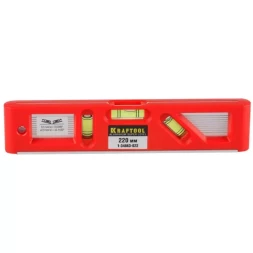 Уровень KRAFTOOL &quot;PRO&quot; &quot;DIRECTOR LEVEL&quot; с магнитом, 3 ампулы, 220мм 1-34863-022