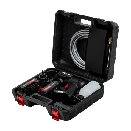 Моечная машина высокого давления аккумуляторная А-21-02, 40 бар, 4 л/мин, Li-ion 21 В, 2 акк.// MTX купить в Екатеринбурге