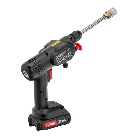 Моечная машина высокого давления аккумуляторная А-21-02, 40 бар, 4 л/мин, Li-ion 21 В, 2 акк.// MTX купить в Екатеринбурге