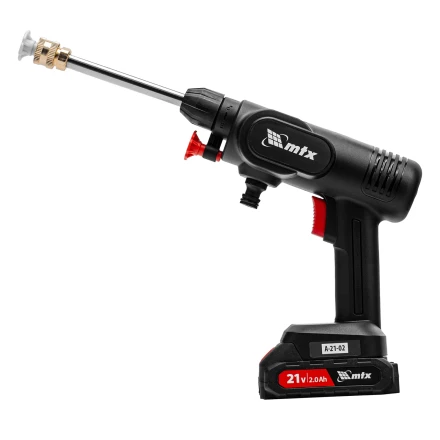 Моечная машина высокого давления аккумуляторная А-21-02, 40 бар, 4 л/мин, Li-ion 21 В, 2 акк.// MTX купить в Екатеринбурге