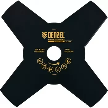 Диск для триммера 230 х 25,4 толщина 1,6 мм 4 лезвия DENZEL 96323 купить в Екатеринбурге