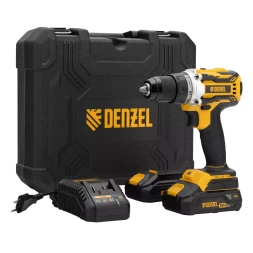 Дрель-шуруповерт аккумуляторная Denzel  BLDL-18-0 26140, бесщет.2 Li-Ion, 18 В
