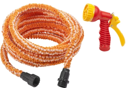 Набор поливочный GRINDA: удлиняющийся шланг 15м, пистолет-распылитель 7-ми позиционный 428496-15 купить в Екатеринбурге