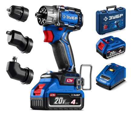 Бесщеточная дрель-шуруповерт Зубр КОМПАКТ Комби #3, 2 АКБ LMS (4 Ач), в кейсе DB-50-42-H3 серия «ПРОФЕССИОНАЛ» купить в Екатеринбурге