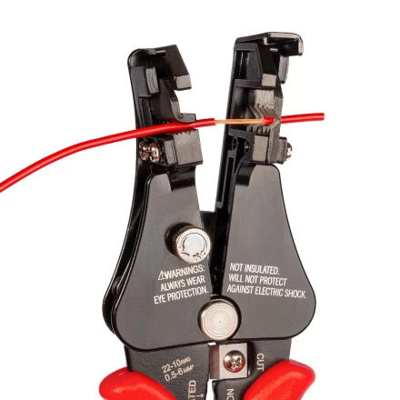 Полуавтоматический стриппер КВТ WS-03 для снятия изоляции с проводов 0.5–6.0 мм с функцией опрессовки и модулем резки CutPro (101542) купить в Екатеринбурге