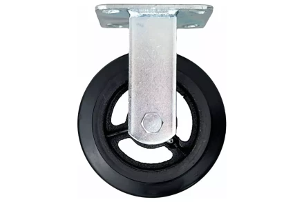 Аппаратное неповоротное колесо большегрузное HITCH 125*50 резина черная FCd54 (SZ085000) купить в Екатеринбурге