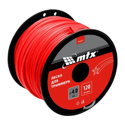 Леска для триммера звезда 4,0 мм х 120 м, на катушке //MTX 96883 купить в Екатеринбурге