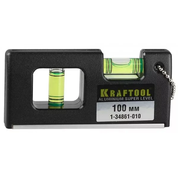 Уровень KRAFTOOL "PRO" "МИНИ" с магнитом, 2 ампулы, 100мм 1-34861-010 купить в Екатеринбурге