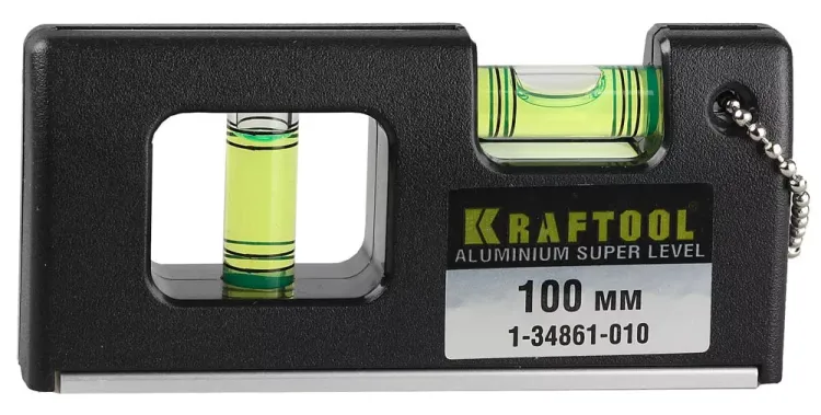Уровень KRAFTOOL "PRO" "МИНИ" с магнитом, 2 ампулы, 100мм 1-34861-010 купить в Екатеринбурге