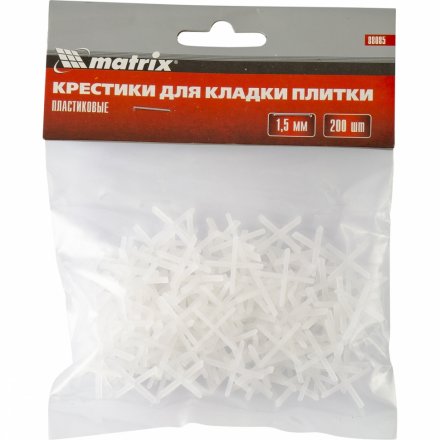 Крестики 1,5 мм для кладки плитки упаковка 200 штук Matrix 88085 купить в Екатеринбурге