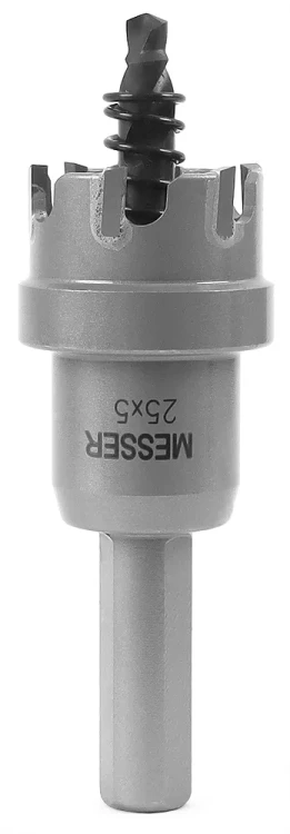 ТСТ коронка MESSER 25X5 с центрирующим сверлом и толкающей пружиной купить в Екатеринбурге