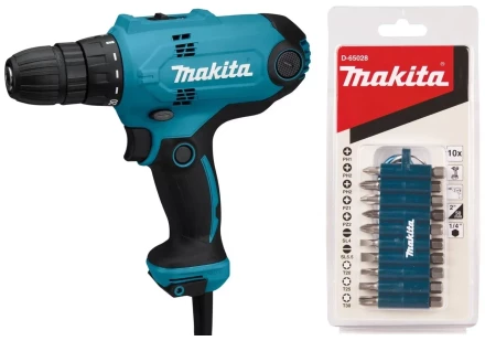 Дрель-шуруповёрт Makita DF0300X3 сетевая купить в Екатеринбурге