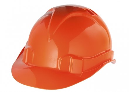 Каска защитная из ударопрочной пластмассы оранжевая  СИБРТЕХ 89113 купить в Екатеринбурге