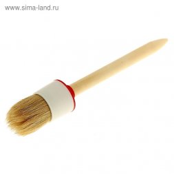 Кисть круглая №12 (45 мм), натуральная щетина, деревянная ручка  Sparta 820825