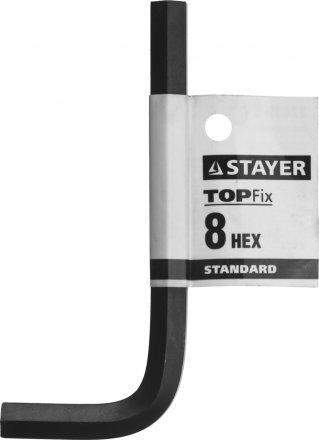 Ключ имбусовый STAYER &quot;STANDARD&quot;, сталь, черный, 8мм 27405-8 купить в Екатеринбурге
