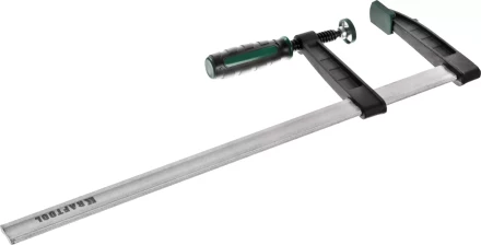 Струбцина, KRAFTOOL 32011-120-500, тип &quot;F&quot;, DIN 5117, двухкомпонентная ручка, 120х500мм 32011-120-500 купить в Екатеринбурге