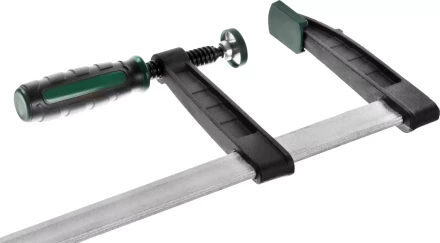 Струбцина, KRAFTOOL 32011-120-500, тип &quot;F&quot;, DIN 5117, двухкомпонентная ручка, 120х500мм 32011-120-500 купить в Екатеринбурге