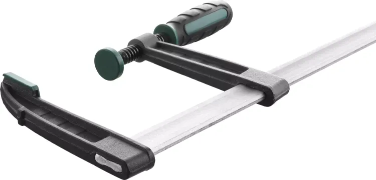 Струбцина, KRAFTOOL 32011-120-500, тип "F", DIN 5117, двухкомпонентная ручка, 120х500мм 32011-120-500 купить в Екатеринбурге
