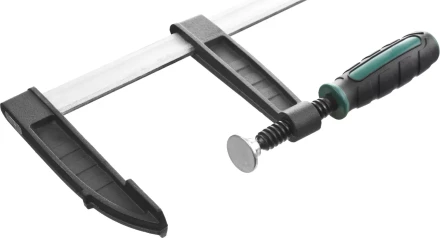 Струбцина, KRAFTOOL 32011-120-500, тип &quot;F&quot;, DIN 5117, двухкомпонентная ручка, 120х500мм 32011-120-500 купить в Екатеринбурге