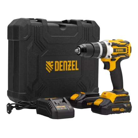 Дрель-шуруповерт аккумуляторная ударная бесщет Denzel CIDB-18-02, Li-Ion, 18 В 26145 купить в Екатеринбурге