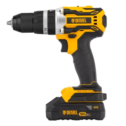 Дрель-шуруповерт аккумуляторная ударная бесщет Denzel CIDB-18-02, Li-Ion, 18 В 26145 купить в Екатеринбурге