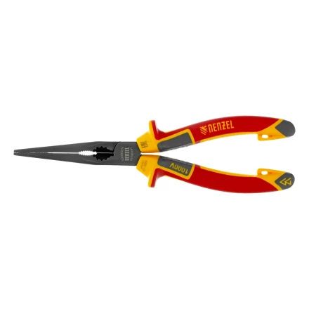 Длинногубцы прямые Denzel 17305, диэлектрические рукоятки до 1000 В, трехкомпонентные рукоятки, 205мм купить в Екатеринбурге