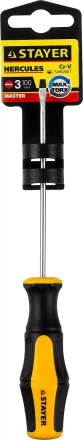 Отвертка STAYER &quot;MASTER&quot; &quot;HERCULES&quot;, Сr-V, противоскользящая рукоятка, SL3,0x100мм 25051-03-10_z02 купить в Екатеринбурге