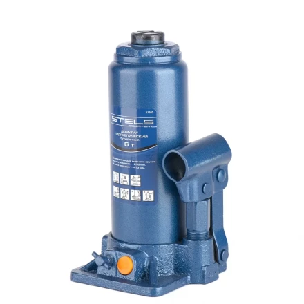 Домкрат гидравлический бутылочный 6 т h подъема 216–413 мм  STELS 51103 купить в Екатеринбурге
