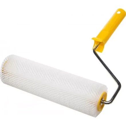Валик игольчатый STAYER для наливных полов в сборе, пластмассовые иглы, бюгель 8мм, 75х250мм 03951-25 купить в Екатеринбурге