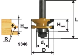 Фреза комб рамочная ф413х26мм хв 12мм 9346