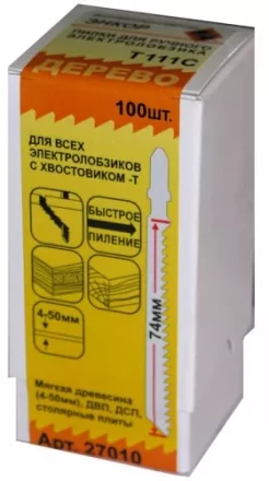 Пилка для электролобзика T111 C HCS 1шт/100 27010 купить в Екатеринбурге