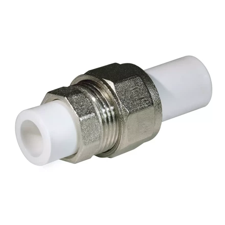 Соединение разборное PP-R 25 мм белое (25/100) 45505 купить в Екатеринбурге