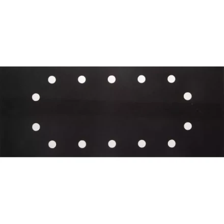 Лист шлиф. универсал. URAGAN &quot;Оптимален для твердых пород дерева&quot; 14 отверстий по кругу, для ПШМ, P320, 115х280мм, 50шт 907-22104-320-50 купить в Екатеринбурге