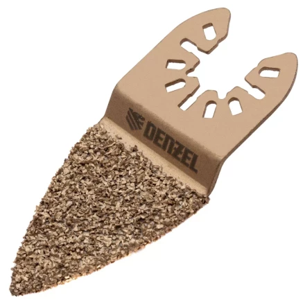 Насадка для МФИ шлифовальная двусторонняя дельта Denzel 782321, узкая, HM, по плитке и дереву, 35 мм купить в Екатеринбурге