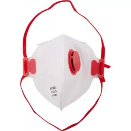 Полумаска фильтрующая STAYER &quot;MASTER&quot; плоская, с клапаном, многослойная, класс защиты FFP1 11116 купить в Екатеринбурге