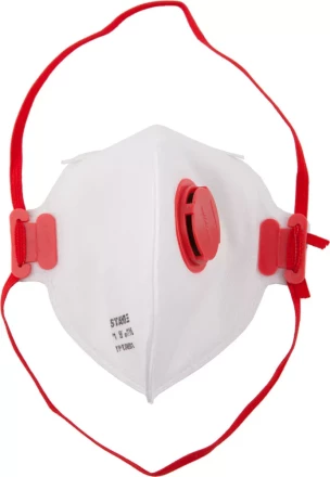 Полумаска фильтрующая STAYER &quot;MASTER&quot; плоская, с клапаном, многослойная, класс защиты FFP1 11116 купить в Екатеринбурге
