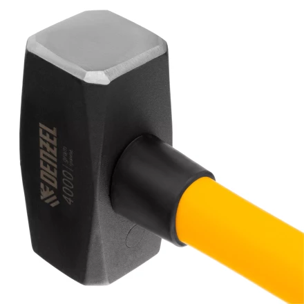 Кувалда 4000 г, кованая, фибергласовая  рукоятка c TPR покрытием, 880 мм Denzel 11023 купить в Екатеринбурге