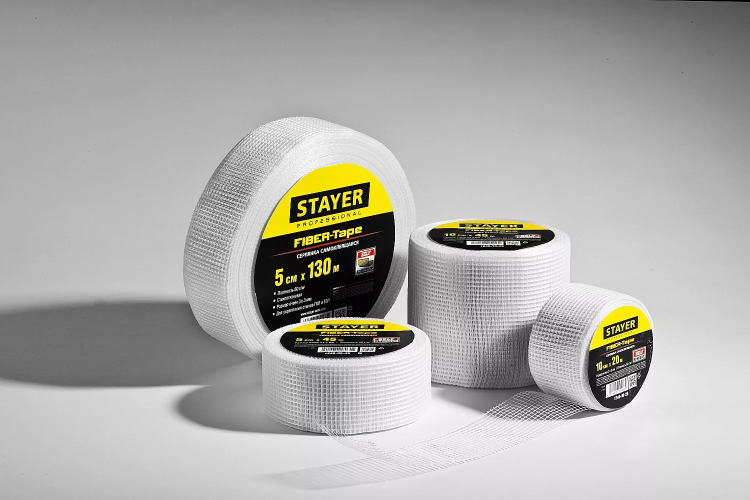 Серпянка самоклеящаяся FIBER-Tape, 5 см х 45м, STAYER Professional 1246-05-45 1246-05-45_z01 купить в Екатеринбурге