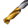 Сверло спиральное по металлу Denzel, 11 x 142 мм, Р6М5, Golden Tip, 718243 купить в Екатеринбурге