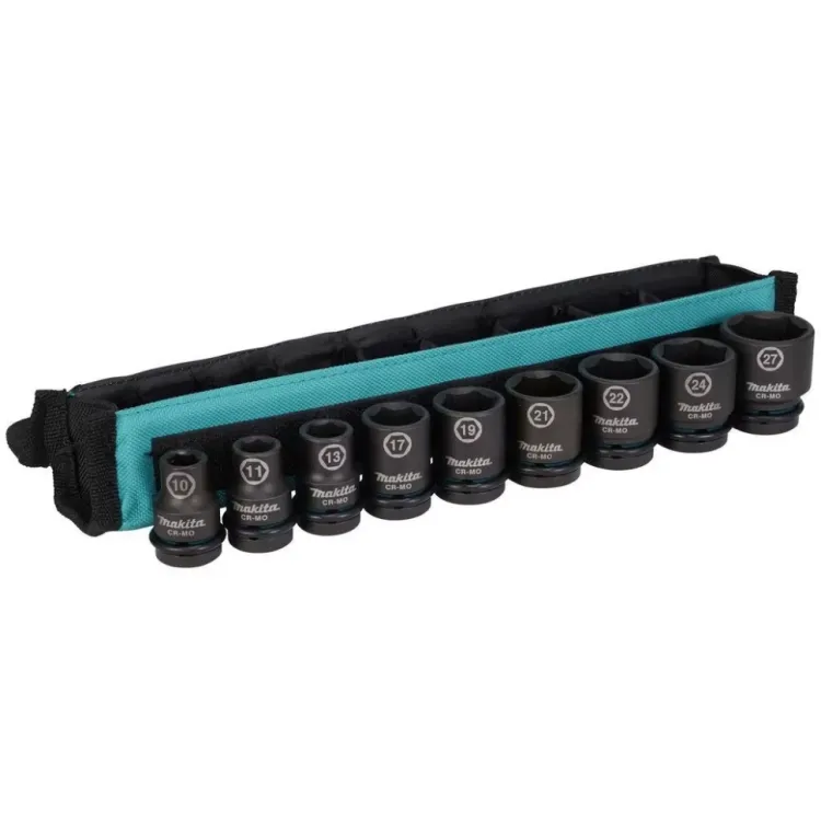 Набор ударных торцевых головок Makita 1/2, 9 шт Makita E-16617 купить в Екатеринбурге