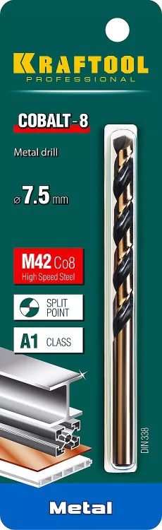 Сверла по металлу HSS-Co 29656-7.5 купить в Екатеринбурге