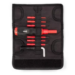 Диэлектрическая динамометрическая отвертка VDE КВТ НИО-3306 со сменными битами SLIM, 6 шт. (90952)