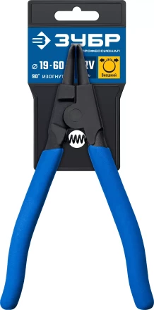 ЗУБР 170 мм, изогнутые губки, внешний съемник стопорных колец, Профессионал (22821-4) купить в Екатеринбурге