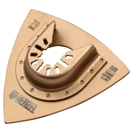 Насадка для МФИ шлифовальная дельтавидная Denzel 782323, HM, по плитке и дереву, 78 мм купить в Екатеринбурге